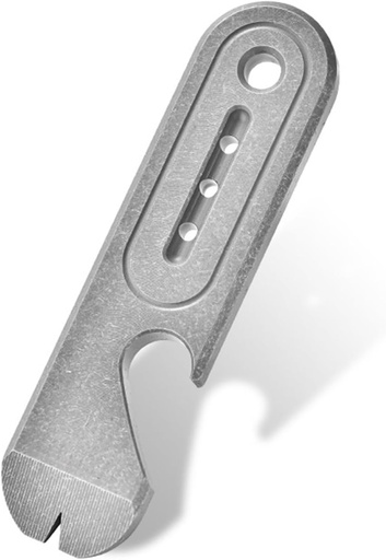 [BRSRAYL6OV7Q2YL3] EDC Pry Bar Bottle Opener Multi Tool 3.07" Nail Puller Box Opener with Tritium Tube Slot Design Titanium Portable Prybar