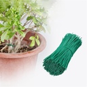 Plant Twist Ties - 8in Plant Ties for Climbing Plants - Garden Ties Reusable Twist Ties Garden Twine for Plants Vines Cords Bags - Pack of 200, Green