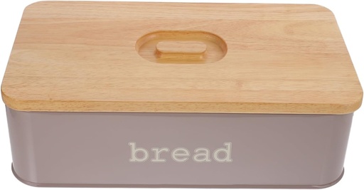 [BRSROBAPOZYGA23P] 1pc Metal Bread Box Lid Versatile Storage Container for Bakery Goods Airtight and Moisture Kitchen Organizer for Home Use and Special Occasions
