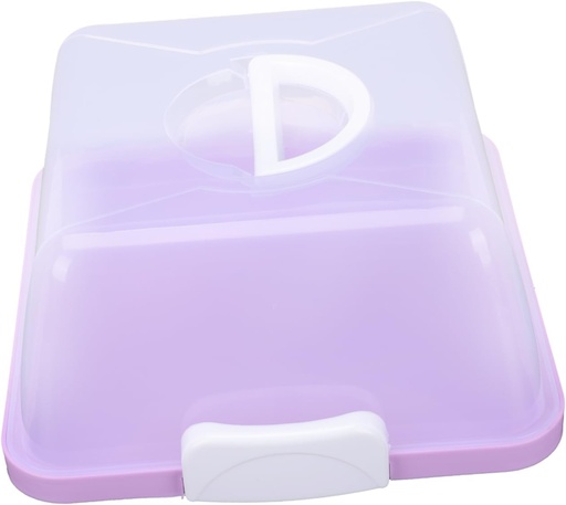 [BRSRAGAQA4JRQE3V] 1pc Portable Cake Packing Box Transparent Dessert Carrier for Birthdays Reusable Food Storage Holder Elegant Design for and Freshness