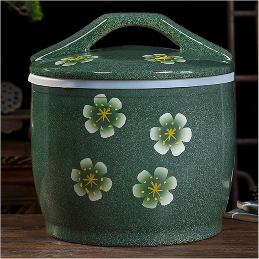 [BRSRACYQO4BR4YIY] Ceramic Rice Jar for Home Use Rice Container with Lid Airtight Storage Container Rice Container Kitchen Cereal Dispenser Food Storage Container Rice Flour(26.5 * 38.3 * 31.7cm)