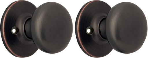 [BRSROFQYB57RYCDJ] Design House 753434 Cambridge 2-Way Adjustable Dummy Door Knob, Oil Rubbed Bronze (Pack of 2)