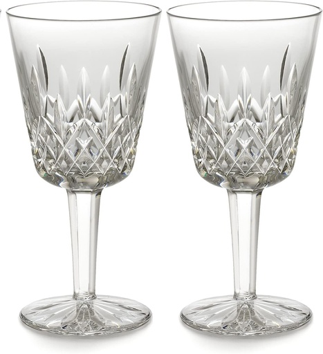 [BRSW2FQ5AFYRYG3X] Waterford Lismore Goblet Pair