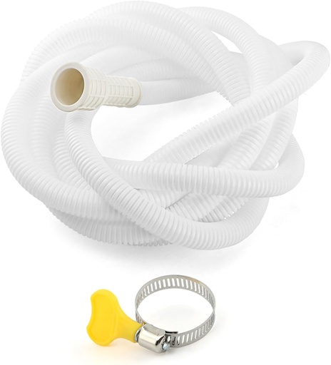 [BRSREYABBAFGGDTH] Air Conditioner Drain Hose Kit, with Cuttable Rubber Adapter & Connect Clamp Flexible Universal Drain Hose for Most Dehumidifier and Air Conditioner(4m/13.12ft)