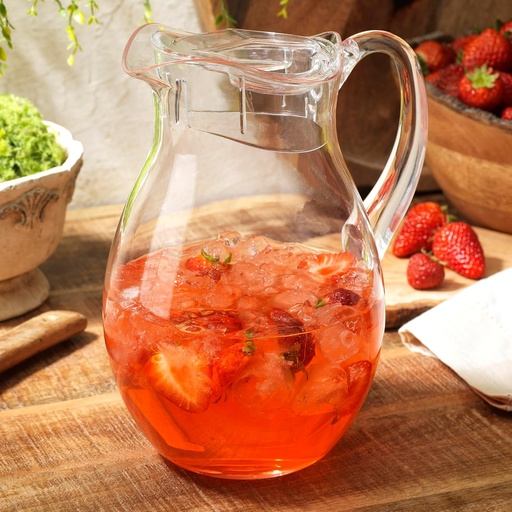 [BRSROYIHBMHA22DB] MosJos Acrylic Pitcher (72 oz), Clear Plastic, Water Pitcher with Lid, Shatterproof, BPA-Free Clear Pitcher, Ideal for Sangria, Lemonade, Juice, Iced Tea & More