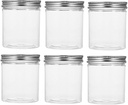 6pcs Transparent Cookie Jar Lid Airtight Storage Container for Cookies Snacks and Desserts for Parties and Celebrations
