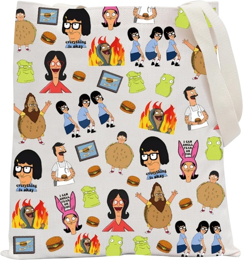 [BRSROBQOCQHQAELP] POFULL Family Inspired Tote Bag TV Series Fan Gift Cartoon Merchandise