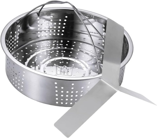 [BRSREFIKAVYB42DP] Ciieeo Stainless Steel Steamer Basket with Trivet Food Steamer Rack for Meat Vegetables and Dumplings Multi-functional Cooking Insert for Pressure Cookers and Rice Cookers