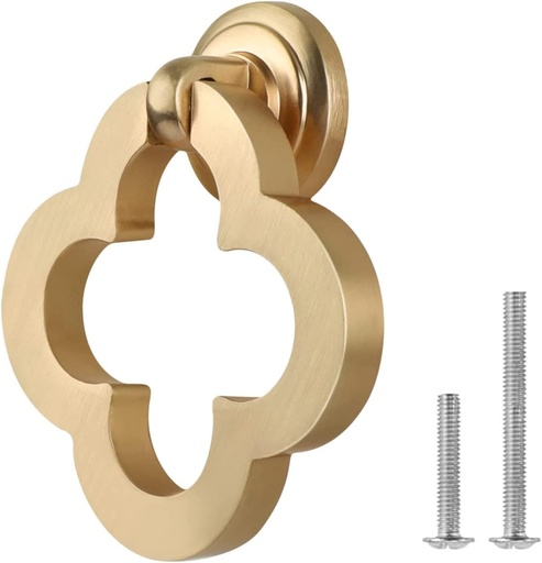 [BRSRMHQ2DECW2G32] Gold Cabinet Knobs, Zinc Alloy Cupboard Drawer Knobs With Screws for Dresser (8)