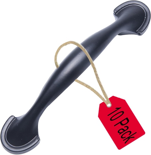 [BRSROGA3AUGRUHYY] 10 Pack Stainless Steel Bar Kitchen Cabinet Hardware Dresser Drawer Handle Cabinet Pulls, Cabinet Handles - 3 Inch (76mm) Hole Centers