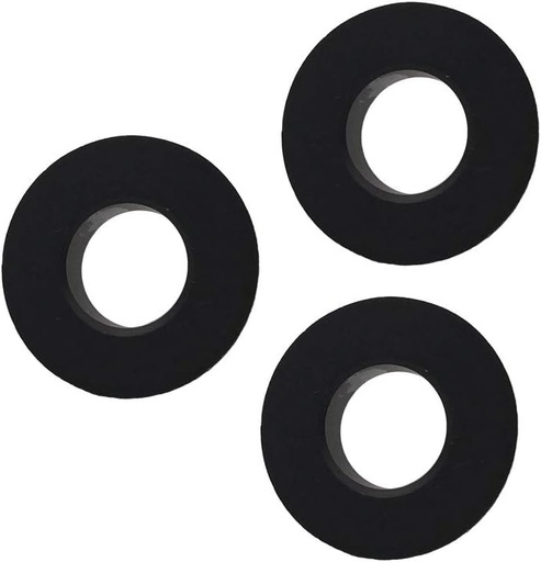 [BRSWGZL7PMMWY3DG] Tub Overflow Cover, 3 Set Sanitary Bathroom Ceramic Sink Washing Basin Trim Brass Insert in Hole Round Copper Caps Circular Ring Accessory, Rose Gold/Silvery/Antique Copper/Black Bronze (Black Bronze)