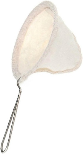 [BRSREELRPNYBM2QV] Reusable Coffee Filter Bag Flannel Cloth Coffee Strainer with Stainless Steel Handle and Tea and Filter Bag for