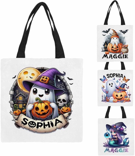 [BRSRAGT5DN7BMALD] Personalized Christmas Tote Bag with Name Photos Customized Festival Gift Couple Bag New Year Goodie Gift