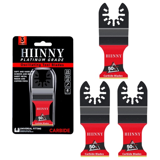 [BRSREGQTBYDWEAD6] 3PCS Carbide Oscillating Tool Blades,Heary Duty for Hard Material,Professional Universal Oscillating Saw Blades,Quick Release for Hard Metal, Nails, Bolts and Screws