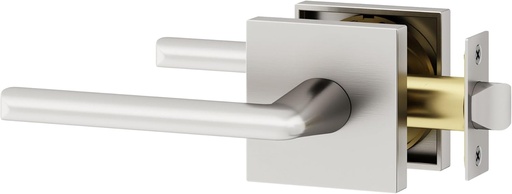 [BRSRAHAPAQPAE3T7] Okun Mirra 1-Pack Brushed Nickel Passage Door Levers – Reversible Non-Locking Interior Handles with Sleek Concealed-Mount Design for Hallways & Closets