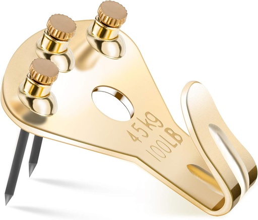 [BRSWYBDRAEHQIDY2] 10Pcs Heavy Duty Picture Hangers with Nails, Kinxuanda Professional Picture Hanging Hooks Support up to 100lbs, Premium Hanging Hardware for Clock, Mirror, House Decoration