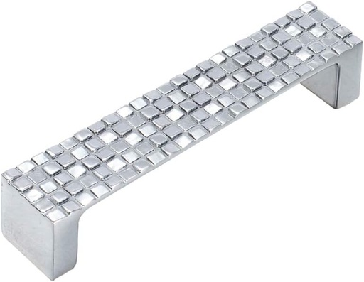 [BRSWY2YCO4NW22DU] 10 Pack MOOD.SC 3.78" Hole Center Mosaic Konbs Silver Chrome Kitchen Cabinet Knobs Handle Pull Knob Door Dresser Drawer Pulls Handles Furniture Cupboard Hardware (96mm Hole Center)