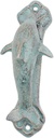Classic Dolphin Design Door Handle, Cast Iron Door Knocker for Front Door, Knocking Ornaments Exterior Home Door Knockers