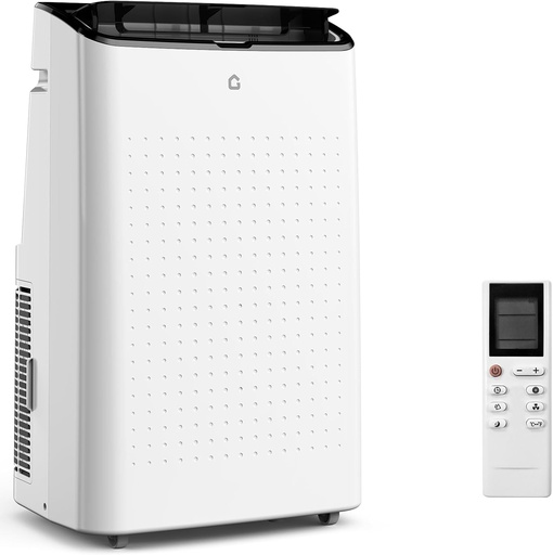 [BRSRAZA3BUPB42TF] 14000 BTU Portable Air Conditioner Air Conditioner Unit with Remote Control, Cool, Fan and Dry Functions, Portable AC with Sleep Mode/24Hrs Timer, Low noise, Fast Cooling for 700 Sq.ft(White)