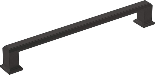 [BRSW2HY7OIHGYA3U] Amerock | Cabinet Pull | Matte Black | 7-9/16 inch (192 mm) Center-to-Center | Appoint | 1 Pack | Drawer Pull | Cabinet Handle | Cabinet Hardware