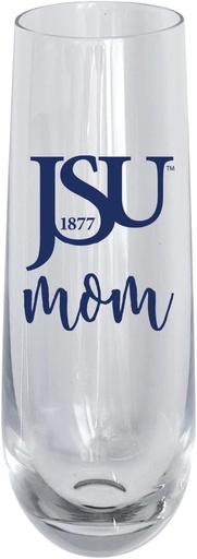 [BRSREYD3AAGWKDT7] R and R Imports Jackson State University 10 oz Stemless Flute mom Design Officially Licensed 2-Pack
