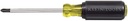Klein Tools 603-4 Screwdriver, Made in USA, #2 Phillips Tip, Cushion Grip, Precision Machined Electrician Screwdriver, Home Improvement