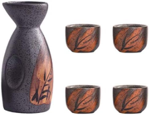 [BRSWYGQNB4JW2F3B] Maya Star Japanese Sake Set Sake Cup Set Traditional Hand Painted Design Porcelain Pottery Ceramic Wine Glasses - A07