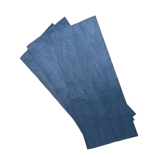 [BRSRAYD3CVYQY3TZ] Nature 3 Pcs Dyed Maple Wood Veneer Sheet, 20” x 8”, Fingerboard Veneer– Easy Apply for Wood Crafts Speaker Box Mini Skateboard DIY -Blue