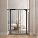 BalanceFrom Easy Walk-Thru Baby and Pet Safety Gate with Hold-Open and Auto-Close – Adjustable Steel Barrier for Stairs, Doorways, and Hallways, No Drilling Installation