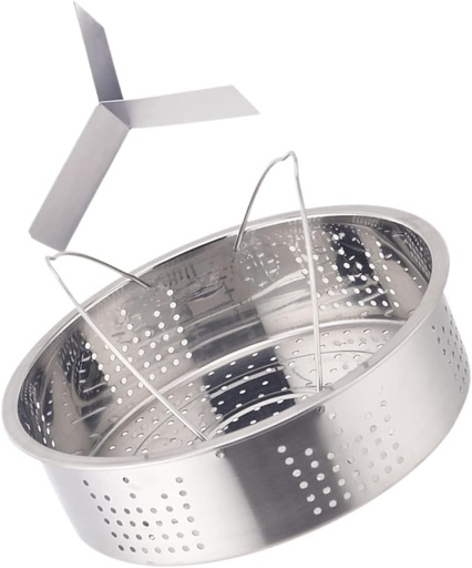 [BRSRAGATCQMA4FDK] KICHOUSE Stainless Steaming Rack Separator Capacity Steamer for Food Double Handle Steamer for Electric Cookers