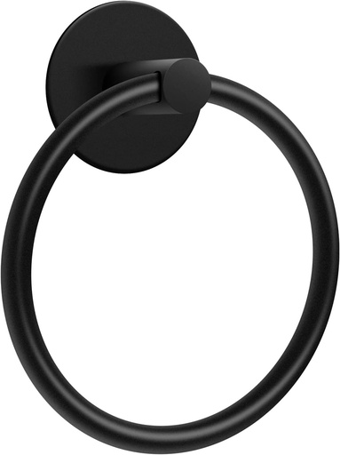 [BRSROAIPC55GEHTZ] No Drilling 3M Self Adhesive Towel Ring with Extra Strong Nail-Free Glue, Stainless Steel Towel Holder, Bathroom and Kitchen Towel Rack (Black)