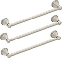 Moen DN8424BN Preston 24-Inch Bathroom Towel Bar, Brushed Nickel , pack of 3