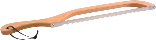 [BRSWIYYNCANWEH3M] Out of the Woods of Oregon Bread and Bagel Slicer Bow Saw Bread Knife for Home Made Bread - Natural Alder : LEFT HANDED
