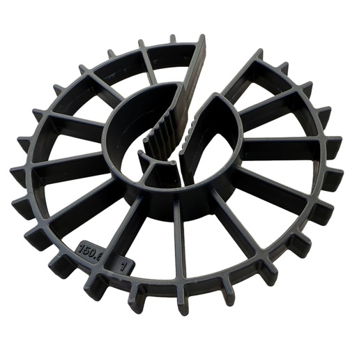 [BRSRACQROF6WEADH] Sandbaggy 1.5" Rebar Spacer - Concrete Form Spacers - Heavy Duty Plastic - Fits Up to #4 Rebar (75, Black, 1.5-inch Spacer)