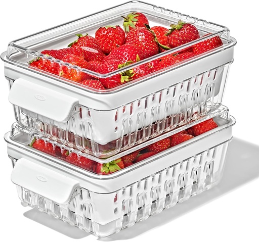[BRSRACANDINQO2TA] OXO Good Grips Produce Saver - Berry Keeper 2-Piece Set