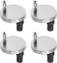uxcell 4Pcs Toilet Seat Hinge Fixings, Quick Release Top Fix Nuts Screws Hole Fitting, Expanding Rubber Screw Toilet Seat Hinge Replacement with 55mm Base