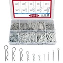558 Pcs Cotter Pin Assortment Kit, 10 Sizes 304 Stainless Steel R Clips Hardware Pins & Hairpin Cotter Pins Set, Spring Fasteners Hitch Pin for Trailer Locking, Trailer Clamps, Lawn Mowers