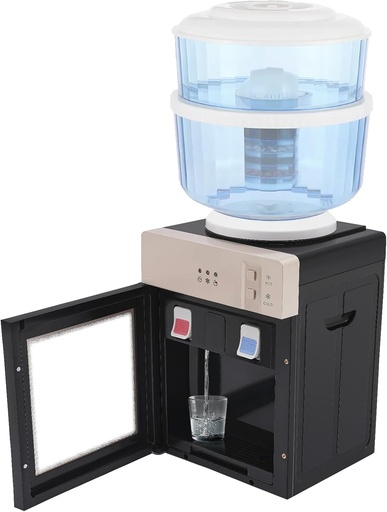 [BRSW2YAYCEMBU2QY] Countertop Water Cooler Dispenser Freestanding Hot and Cold Water Cooler Dispenser 110V 550W Mini Small Cooler Dispensers for Home Kitchen Office Coffee Tea Bar Dorm