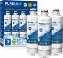 Pureline DA97-17376B Samsung Water filter Replacement, HAF-QIN/EXP Refrigerator Water Filter Replacement. (3 Pack)