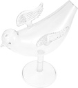 Veemoon 1pc Creative Wing Bird Design Goblet Glass for Bar Decoration Elegant Cocktail Cup Transparent Wine Mug Unique Decorative Glassware for Parties and Gatherings