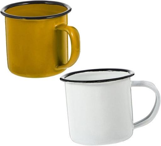 [BRSRE2Y7C4PWCELZ] GLEAVI 2Pcs Retro Style Iron Tea Mugs Creative Drinking Cups for Tea Milk Lightweight Unbreakable Stylish Design for Home Use Table Decoration