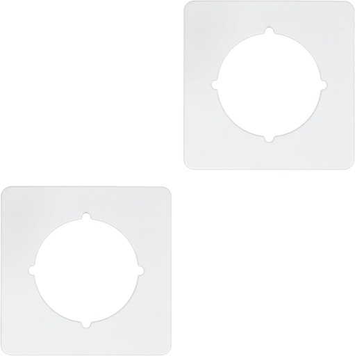 [BRSRAAA6OABWCYLF] Door Knob Scar Plate Square,Scar Plate Fits Under Existing Lock Set to Cover Up The Damaged Door(Set of 2 Door Knob Plates)