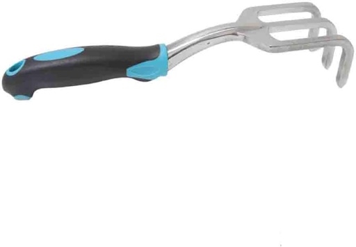 [BRSREZQFO5YBMCTB] Garden Tool with Non-Slip Ergonomic Handles Lightweight Aluminum Alloy Rust-Proof Durable Gardening Hand Tools-Three-Toothed Rake