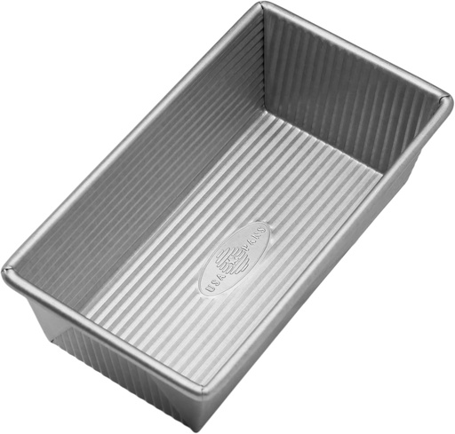 [BRSWIYDQBEMBCEDO] USA Pan Nonstick Standard Bread Loaf Pan, 1 Pound, Aluminized Steel