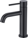 Black Cold Water Only Bathroom Sink Faucet,Single Handle Faucet for Washing Room、RV、Vanity.304 Stainless Steel,Suitable for 1 Hole 3 Holes(Deck Plate Included)