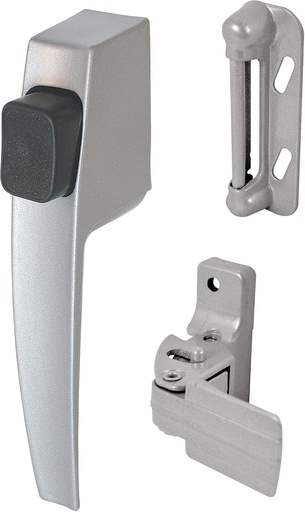 [BRSWGZLQPN7GYH37] Prime-Line MP5006 Push Button Screen/Storm Door Latch Set, Aluminum (1 Set)