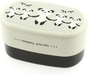Kotobuki 2-Tiered Bento Box, Five Happy Pandas