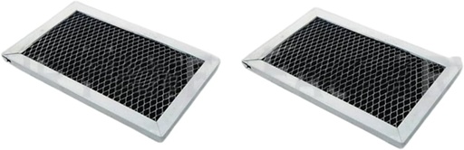 [BRSROAYLDEBAME34] Aluminum Mesh Microwave Oven Grease Filter Replacement for GE Fits for GE WB02X11495 Microwave Charcoal Carbon Filter Replacements, 4-13/16" x 7-5/8" x 3/8", 2-Pack