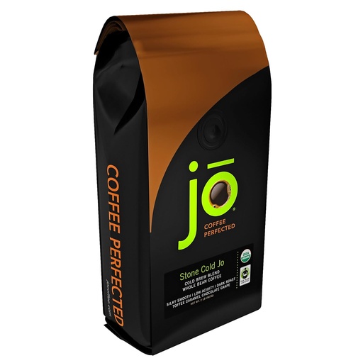 [BRSWYFQFOV5B4YIY] STONE COLD JO: 2 lb, Cold Brew Coffee Blend, Dark Roast, Whole Bean Organic Coffee, Low Acidity, Great Brewed Hot Too, USDA Certified Organic, Fair Trade Certified, NON-GMO by Jo Coffee®