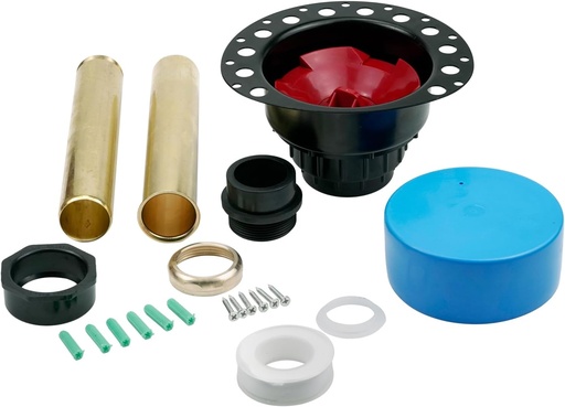 [BRSRAFIRBF5R4AI4] Freestanding Bathtub Drain Rough-In Kit with Brass Tail Pipe and ABS Plastic Adapter Compatible with Freestanding Bathtub, Copper Bathtub and Floor Mounted Bathtub Replacement for ITD35